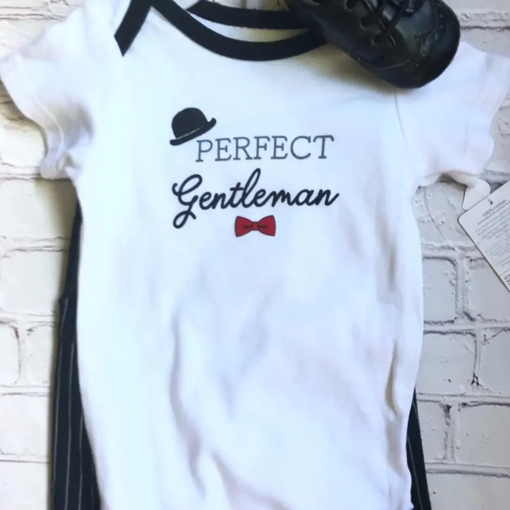 Little Treasures Baby Boy Three Piece Set Sz 9-12M